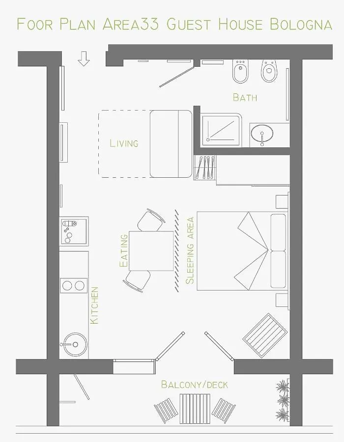 Area33 Guest House Bologna